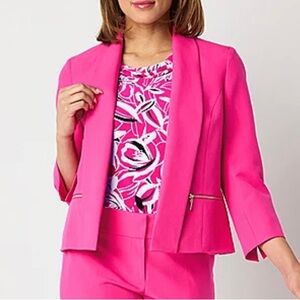 NEW Black Label by Evan-Picone Classic Fit Double Breasted Suit Jacket